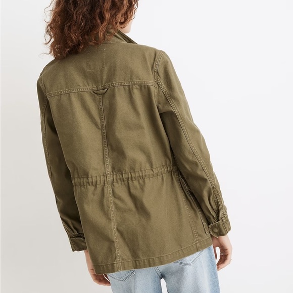 Madewell Dispatch Jacket Utility Military Olive Army Green Canvas Size Small - Picture 2 of 13